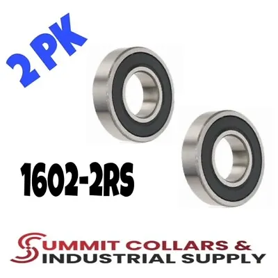 1602-2RS Sealed Bearing 1/4 X11/16 X5/16  (2pk) 5/16 WIDE • $5.26