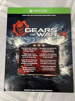 Xbox One - Gears Of War 4 Jd Fenix GOW4 Download DLC Content • £5.99