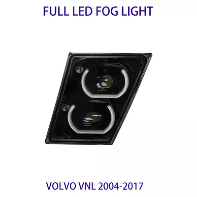 Volvo VNL Fog Light Full LED Fog Lamps Black Housing Driver (LH ) Side 2004-2017 • $94.50