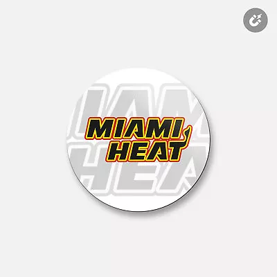 Miami Heat NBA | 4'' X 4'' Round Decorative Magnet • $5.80