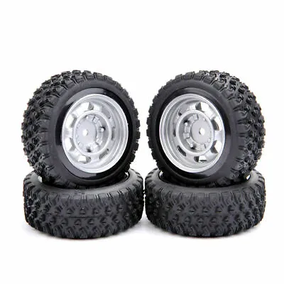 4PCS 1:10 RC Rally Tires And Wheels Rims For HSP HPI Off Road Model Car 12mm Hex • $16.19