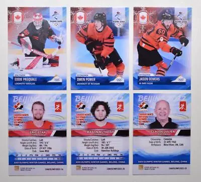 2022 BY Cards Beijing Olympics Ice Hockey Team Canada Pick A Player Card • $1.99