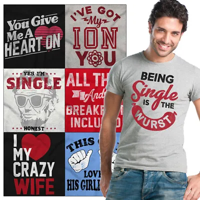 Valentines Day Tee Shirt Graphic Love T-Shirt For Men Boyfriend Tshirt Vday Gift • $19.99