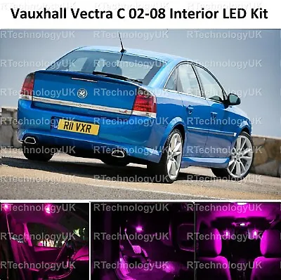 Pink Purple Premium Vauxhall Vectra C Mk2 02-08 Led Light Interior Upgrade Kit • $19.88