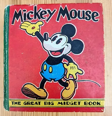 MICKEY MOUSE The Great Big Midget Book (1933). Vintage Disney. Very Scarce.  • $285.13