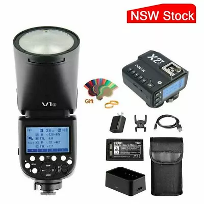 $416.50 • Buy AU Godox V1-S TTL HSS Round Head Speedlite Flash+X2T-S Trigger For Sony A7 A7R