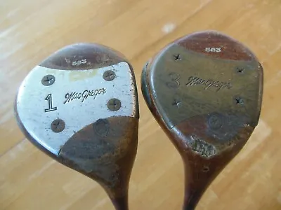 MacGregor Byron Nelson 563 1 & 3 Persimmon Wood Set • $49.95