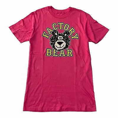 Vintage 90s Tshirt Motocross Vmx Bear Brand Factory Bear Moto X Fox BMX Pink • $70