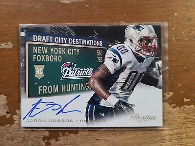 Aaron Dobson 2013 Panini Prestige Draft City Destinations On Card Rookie Auto • $3.99