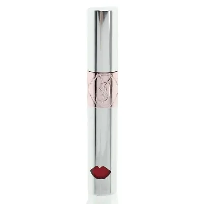YSL Pink Lip Gloss Volupte Liquid Lip Balm 8 Excite Me Pink Dewy Colour • £25.99