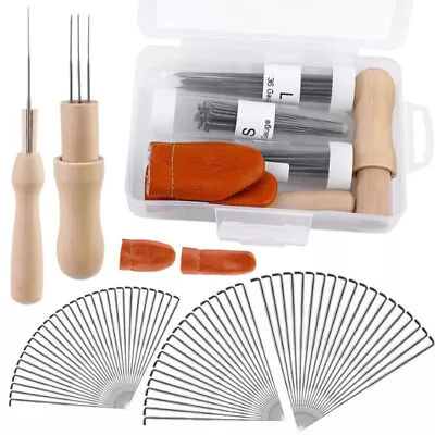 74 Pcs Wool Felting Needles Tools Set Needle Felting Supplies Kit For Beginners • £8.89