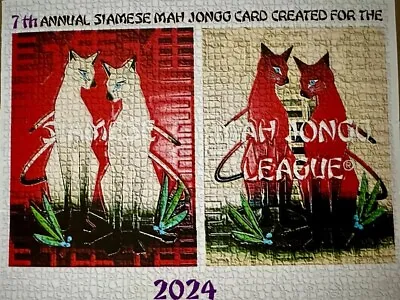 Mahjtops 7th Annual 2024 Siamese Mah Jongg Card Large • $8