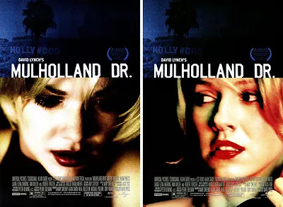 Mulholland Drive (2001) Set Of 2 Original Movie Posters  -  Rolled • $94.99