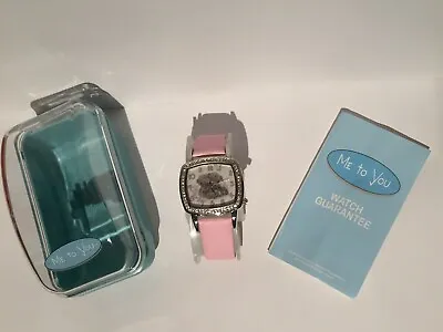 Brand New Me To You Tatty Teddy Crystal Stone Set Pink Strap Watch MTY100/B • £14.99