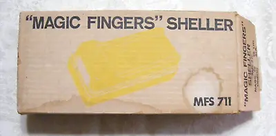 Vintage 1970's Magic Fingers Sheller MFS 711 Yellow Plastic Original Box 14-b • $29.99