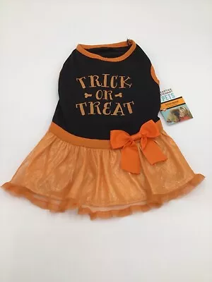 Martha Stewart Trick Or Treat Orange Dog Dress Halloween Costume • $9.99