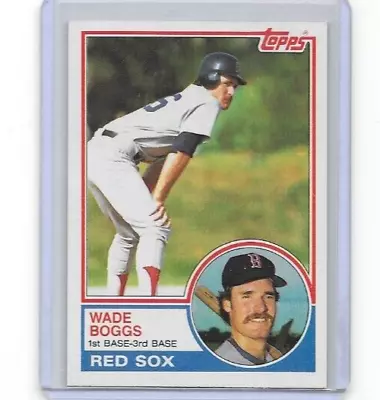 1983 Topps Baseball Wade Boggs  Rookie  Card #498   Nm/mt • $9.50