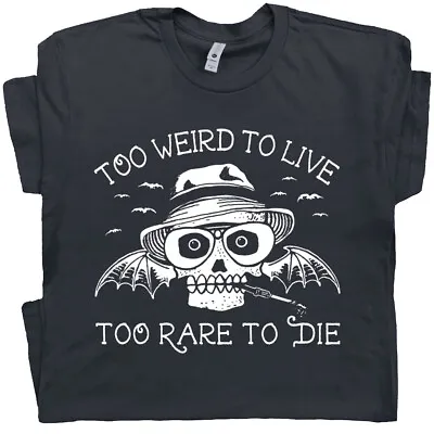 $19.99 • Buy Hunter S Thompson T Shirt Too Weird To Live Fear And Loathing In Las Vegas Tee