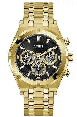 Men's Guess Gold Tone Multifunction Stainless Steel Watch GW0260G2 • $108