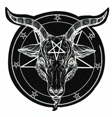 Baphomet Vinyl Sticker Pentagram Satantic Occult Church Of Satan Goat Goth  • £2.95