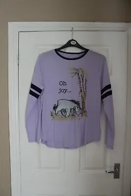 BNWT Eeyore Oh Joy Disney Pyjama Top Size XL - Purple • £24.99