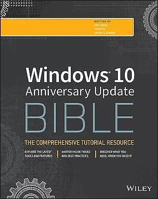 Windows 10 Anniversary Update Bible By Tidrow Rob -Paperback • $103.62