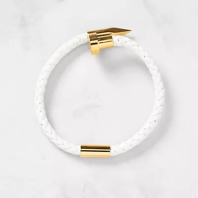 Plunder Design Fashion Trend Jewelry Sabrina Gold Rope Nail Cuff Bangle Bracelet • $39.99