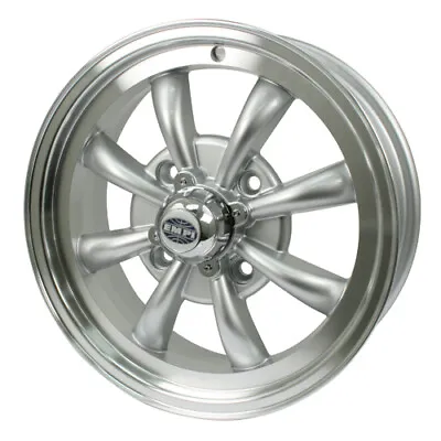 EMPI Gt-8 Wheel Silver With Polished Lip 5.5 Wide 4 On 130mm  Dunebuggy & VW • $179.99