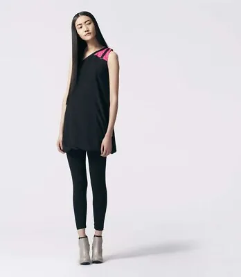 Alexander McQueen For Target One Shoulder Dress - Black/Pink - Sz 7 - EUC • $24.99