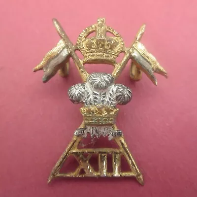 The 12th (Prince Of Wales's Royal) Lancers British Army/Military Collar Badge • £7.50
