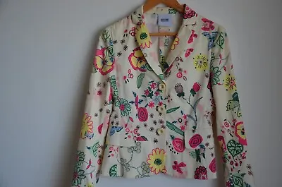 Moschino Floral Womans Blazer Cheap And Chic Jacket M • $159