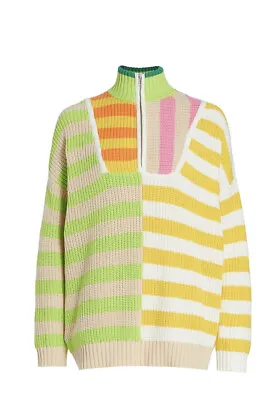 $205 • Buy Stuad Hampton Sweater Capri Stripe Multi Oversized Style S Fits Size S/M