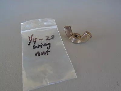 Vintage Ludwig Slingerland 1/4-28 Thread Wing Nut Nickel-vg! • $29.95