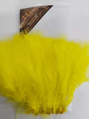 Lot Of 1/8oz   MARABOU    4 Long  Color: YELLOW   WOOLY BUGGER Feathers  • $2.91