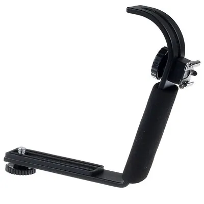 D-Shape Bracket Adjustable Hot Shoe Mount  Arm Angle F DSLR Camera Speedlight • $9.99