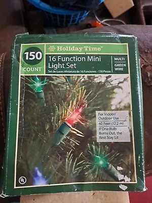 16 Function 150 Count Multicolored Mini Christmas Lights Indoor/Outdoor • $14