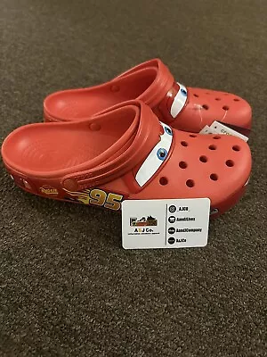 CROCS Lightning McQueen Classic Clogs Shoes Size M9/W11 Pixar Cars • $101.99