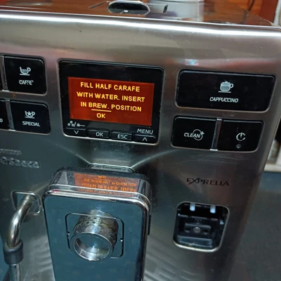 $250 • Buy PHILIPS Saeco Exprelia Coffee Espresso Machine Silver Missing Milk Part