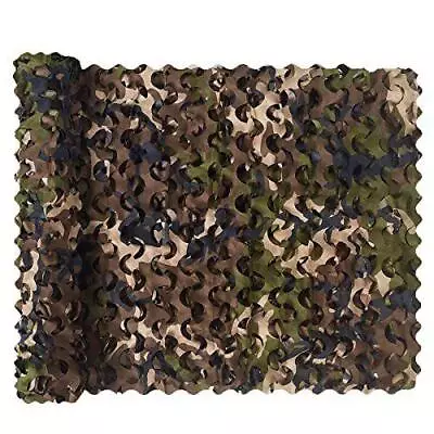 Woodland Camo Netting 5ft X 20ft 5ft X 23ft Camouflage Net Bulk Roll For • $12.99