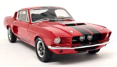 Solido 1/18 Shelby GT500 Mustang 1967 Metallic Red Diecast Scale Model Car • £74.99