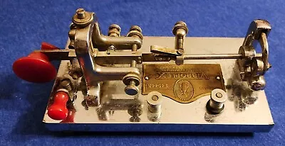 Vibroplex Deluxe Chrome Base Vintage 1946 Telegraph Key Bug Ser# 149443 • $209