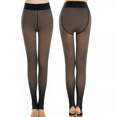 Thick Fleece Lined Warm Leggings For Women High Waisted Tummy Control Leggings • $15.92