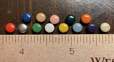 Eyelets-Rivets: Round  3/16  Head ~ 25/pk ~ Choose From 13 Colors • $1.50