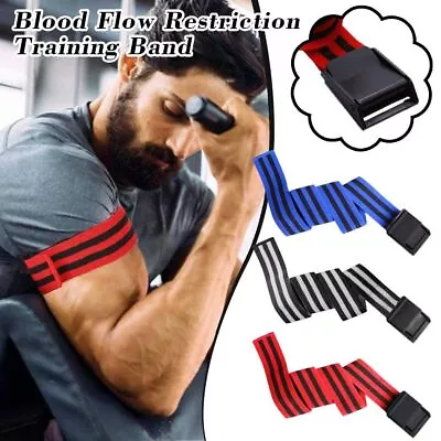 BFR Fitness Occlusion Bands Weight Bodybuilding Blood Flow Restriction Bands. • $24.97