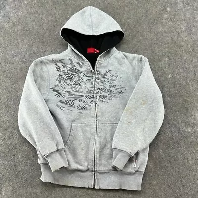 $24.95 • Buy VTG Element Skateboards Sweatshirt Mens S Grey Full Zip Hoodie Sherpa Lined Y2K