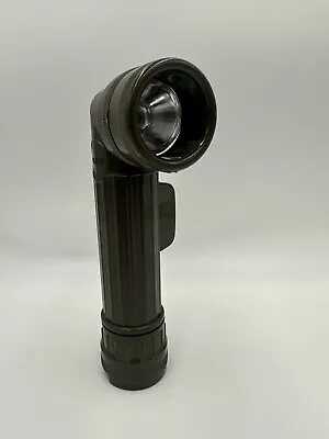 U.s Military Issue Angle Head Flashlight Fulton Mx-991/u Od Green U.s.a Made New • $15.99