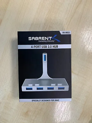 Sabrent 4-Port USB 3.0 Hub For IMac Slim Uni-body (HB-IMCU)  (boxed) • £16.50