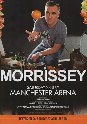 Morrissey - Manchester Arena July 2012  - Full Size Magazine Advert • $7.45