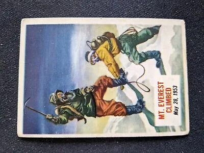 1954 Topps Scoops Card # 70 Mt. Everest Climbed (VG) • $9.95