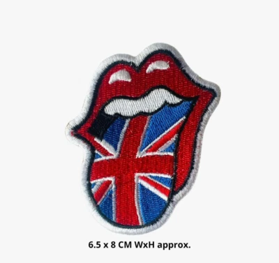 Union Jack Rolling Logo Embroidered Iron On/Sew On Patch/Badge Jeans Shirt N-35 • £2.09